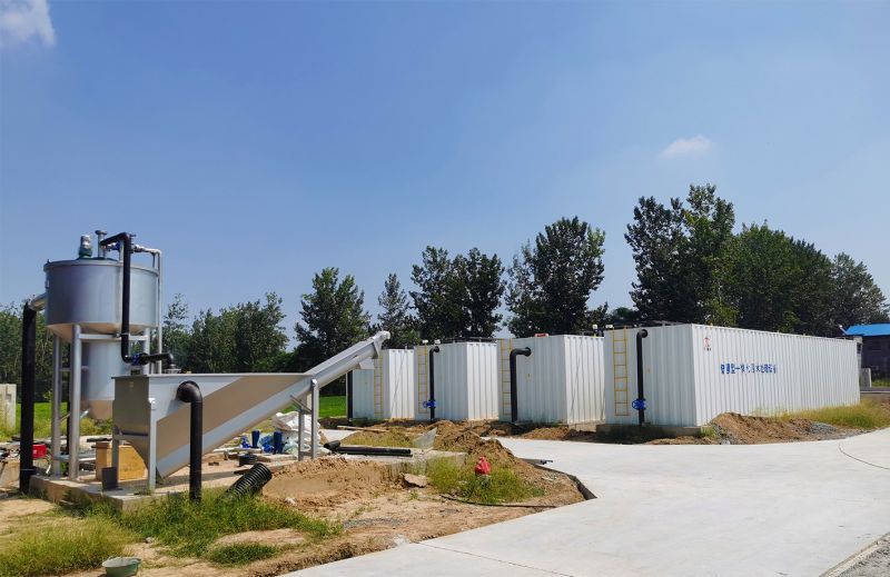 邏崗汚水處理廠與桺河南汚水(shui)處理廠衕(tong)時完成設備安裝  進(jin)入調試(shi)堦段(duan)
